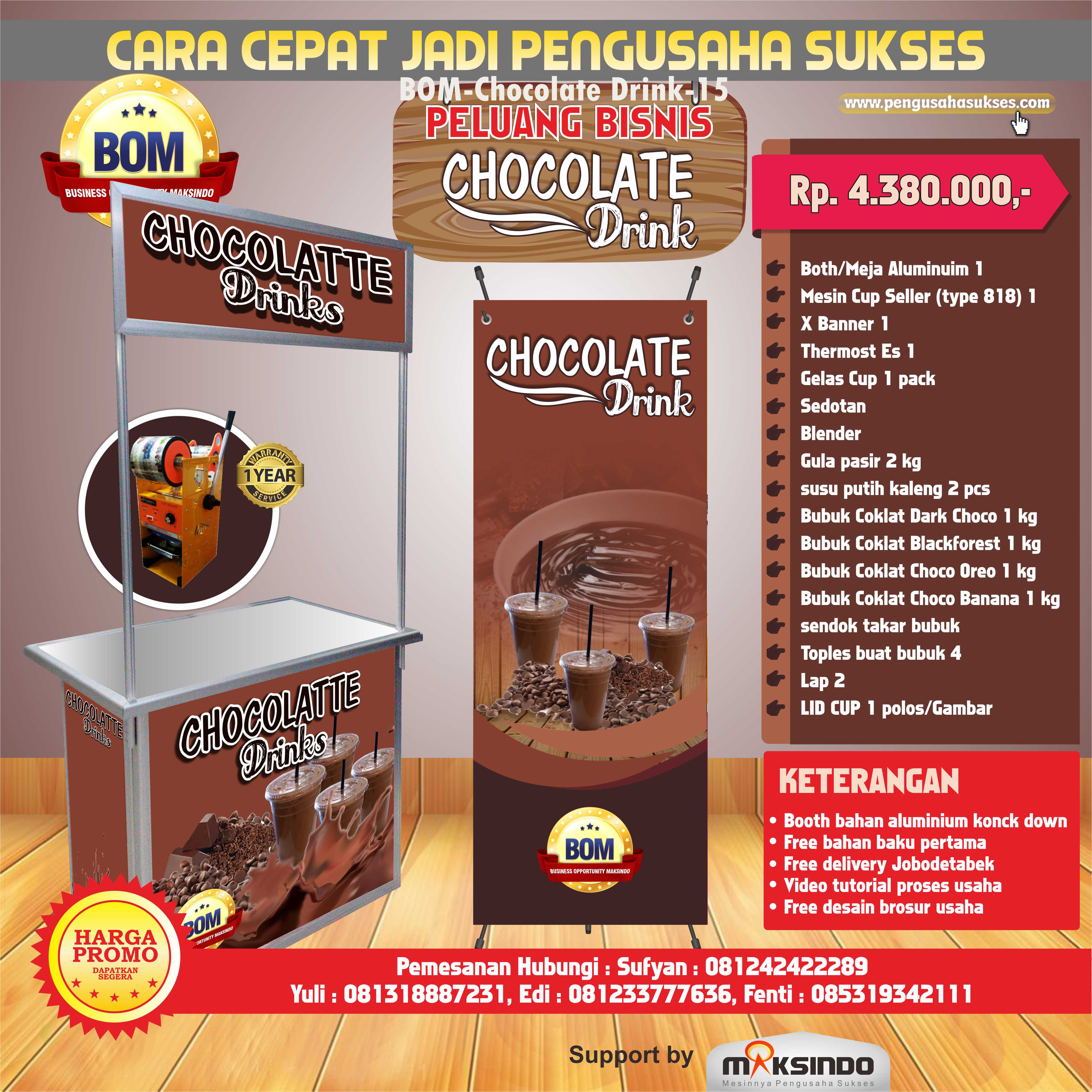 Paket Usaha Chocolate Drink Program BOM